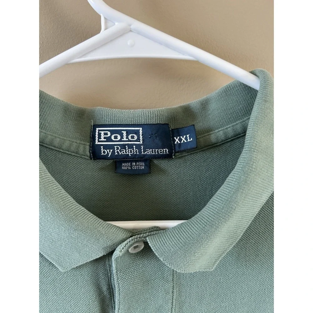 Polo Ralph Lauren Forest Green Men's 2XL Short Sleeve Collared Shirt Pony